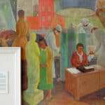 Pursuit of Happiness - Skilled Individuals in Professional Pursuits, 1937 | Vertis C. Hayes, 1911-2001 | Mural, oil on canvas, 16” W x 8’ H | Harlem Hospital Center, New York, NY