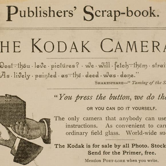 Kodak Camera Magazine Advertisement, 1888