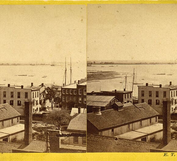 Norwalk Harbor | Albumen Print | E. T. Whitney | PH-5602 | Norwalk Public Library History Room