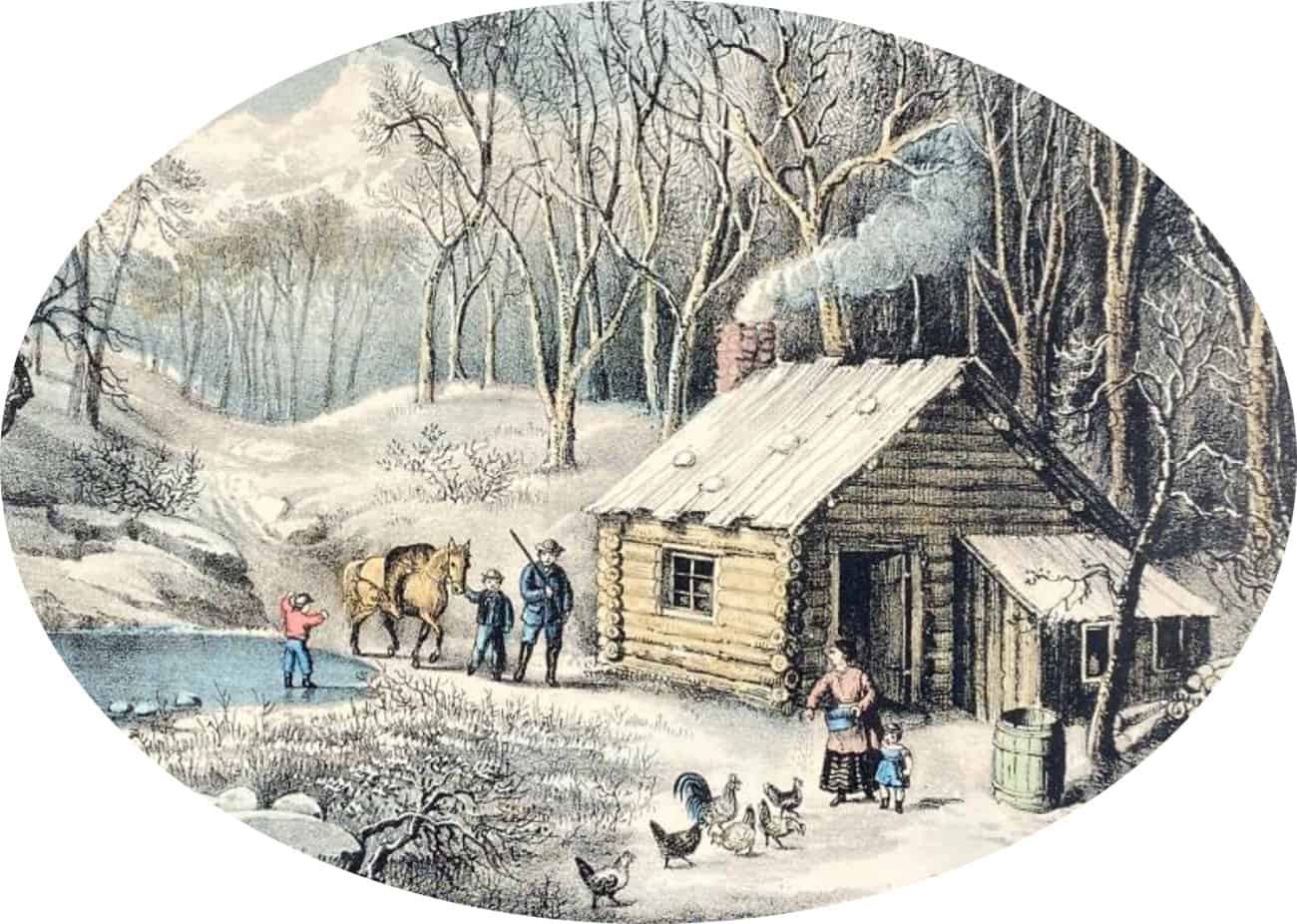 A Home in the Wilderness | Lithograph, Currier & Ives