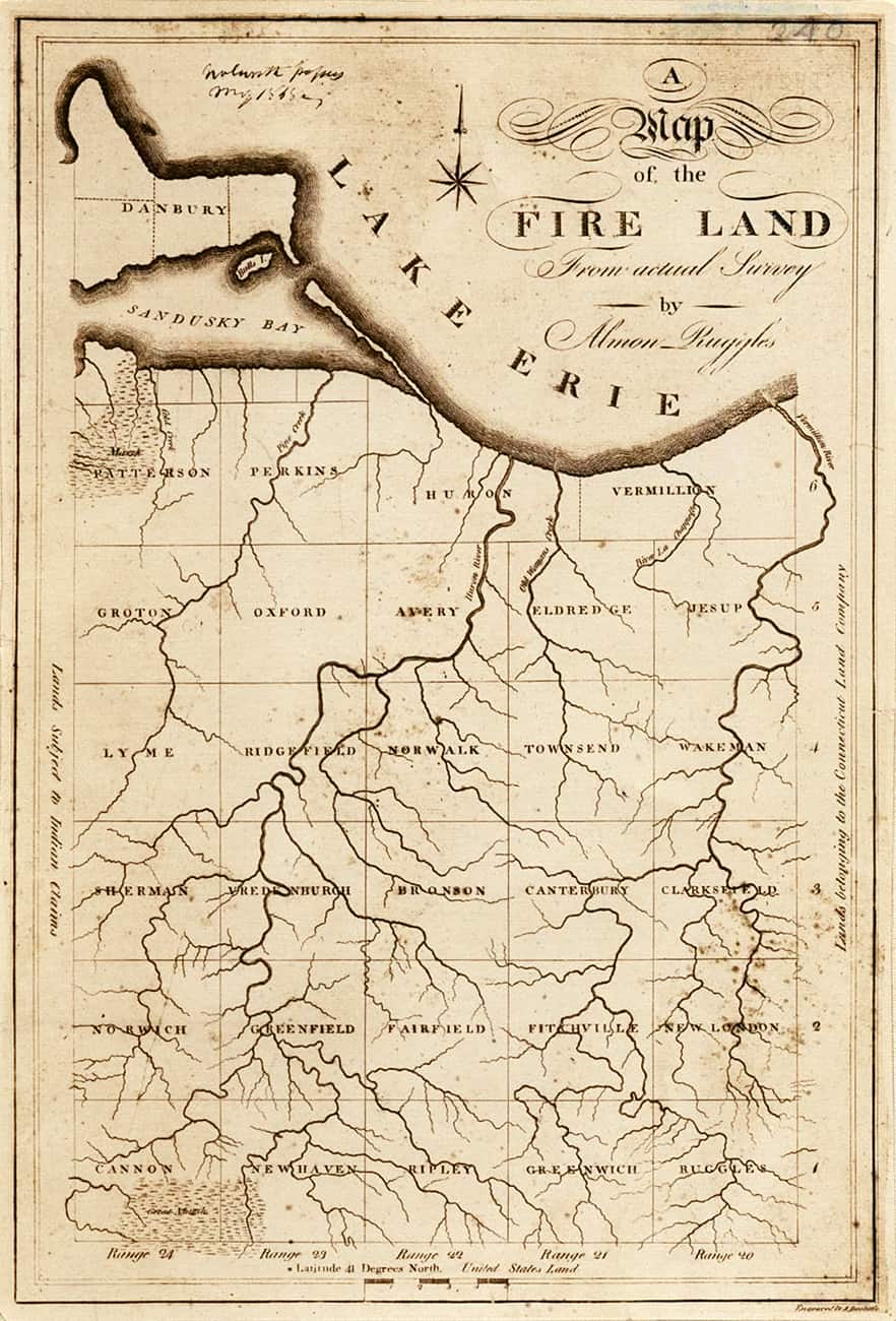 A Map of the Fireland From actual Survey | 1808 | Almon Ruggles, Surveyor | Engraved by Amos Doolittle