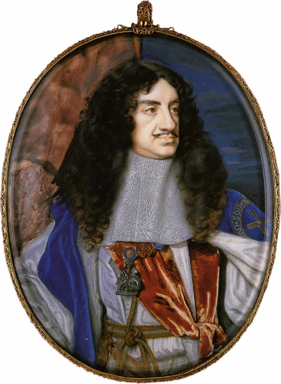 Portrait of Charles II (1630-1685) in royal robes | Samuel Cooper (1609-1672) | 1665 | Royal Picture Gallery Mauritshuis, The Hague, Netherlands