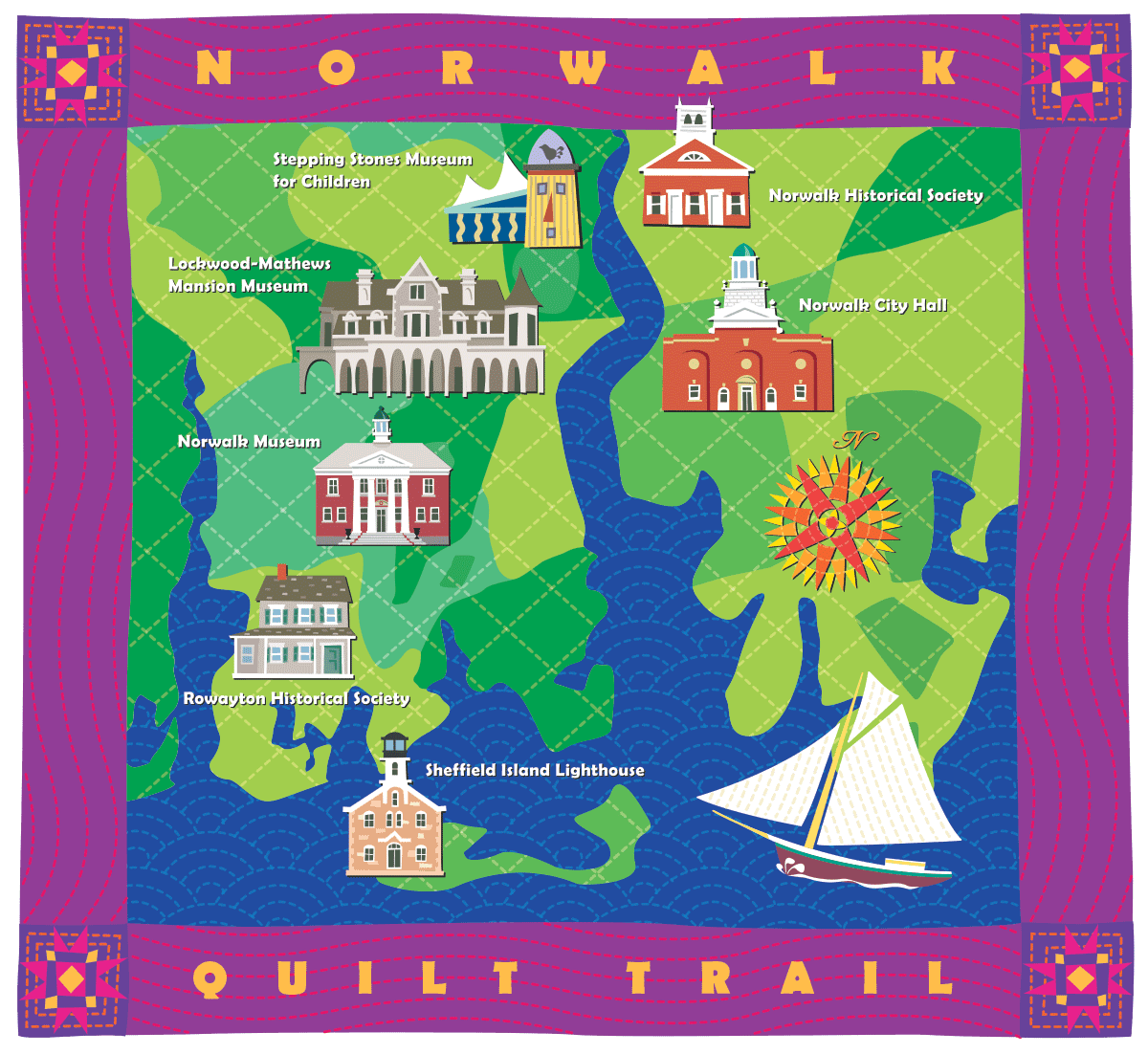Norwalk Quilt Trail Map