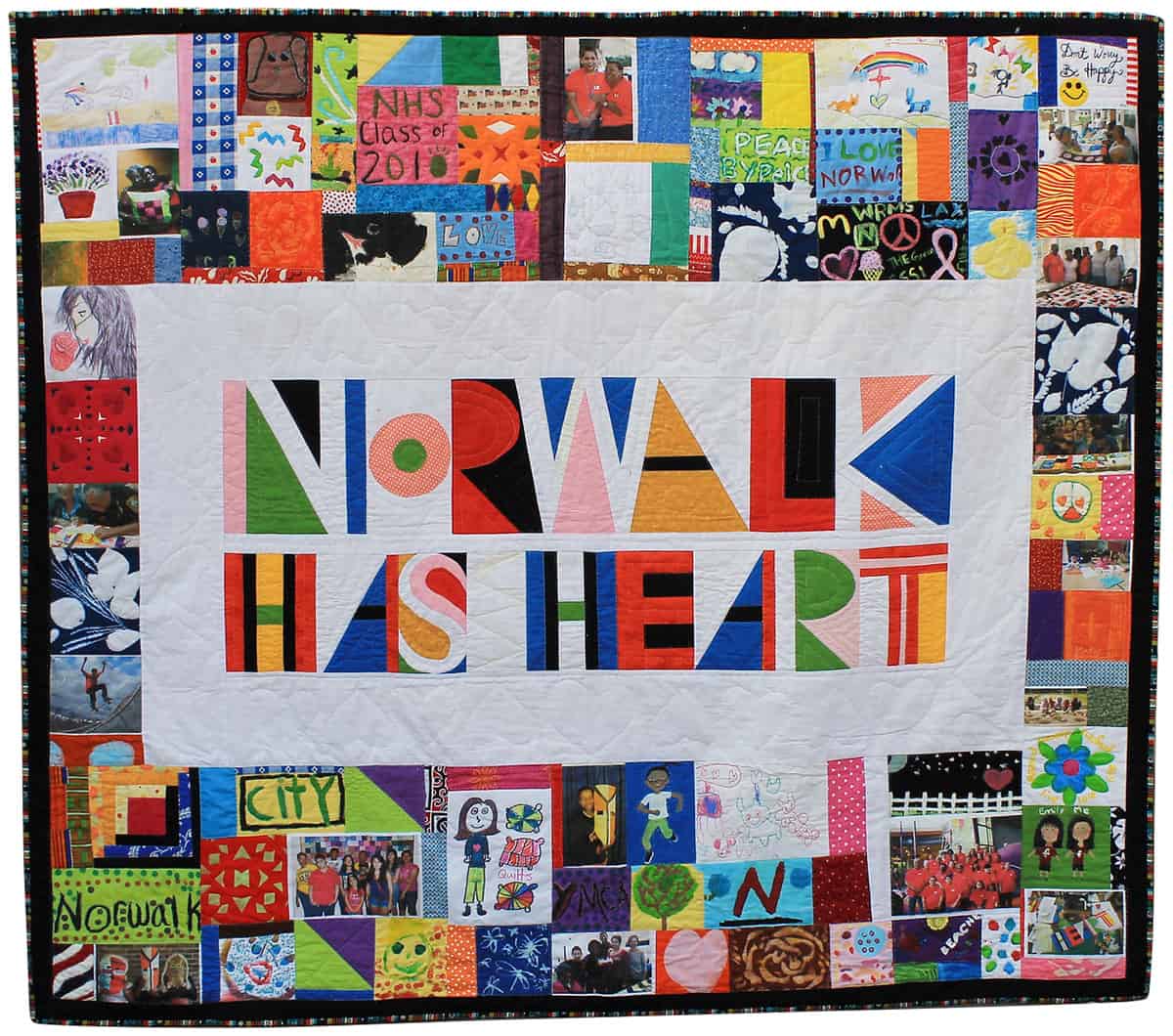 Norwalk Has Heart Quilt, 2010 | Makers: Peace by Piece: The Norwalk Community Quilt Project | Norwalk Children's Foundation