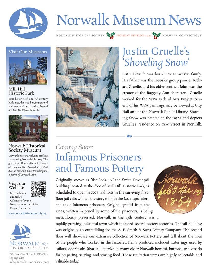 Norwalk Historical Society Newsletter Winter 2024